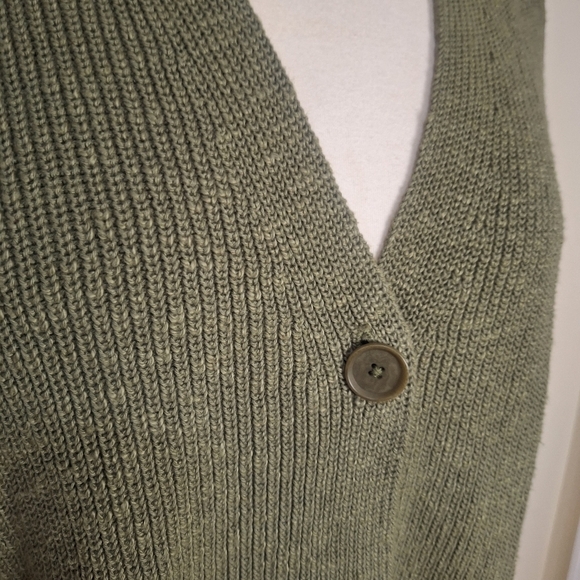 Madewell V-Neck Button-Front Long Cardigan Sweater SZ S - Picture 4 of 9
